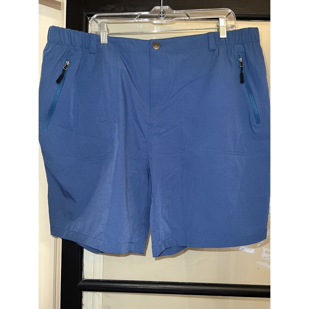 NWT Pudolla Men's Hiking Outdoor Shorts Size 3XL Quick Dry Lightweight Blue XXXL